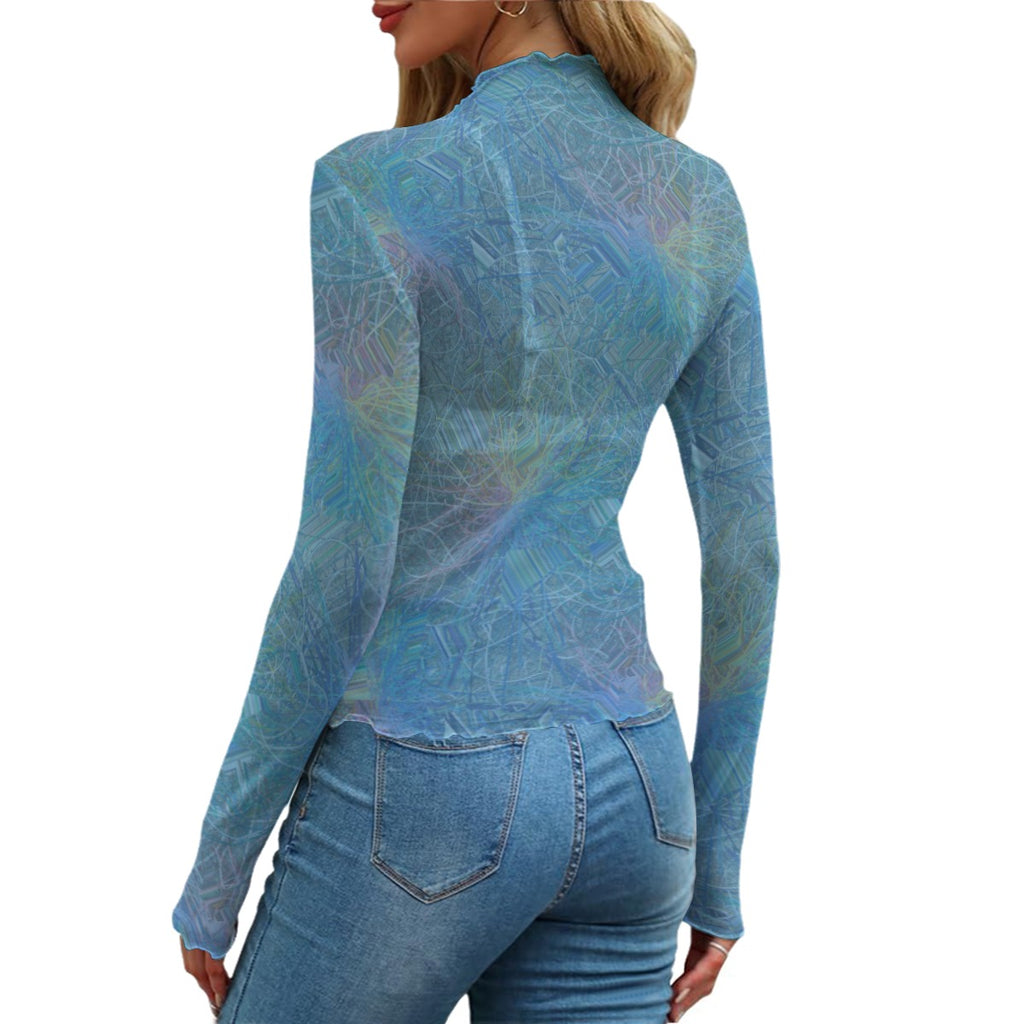 BSATS All-Over Print Women's Mesh T-shirt
