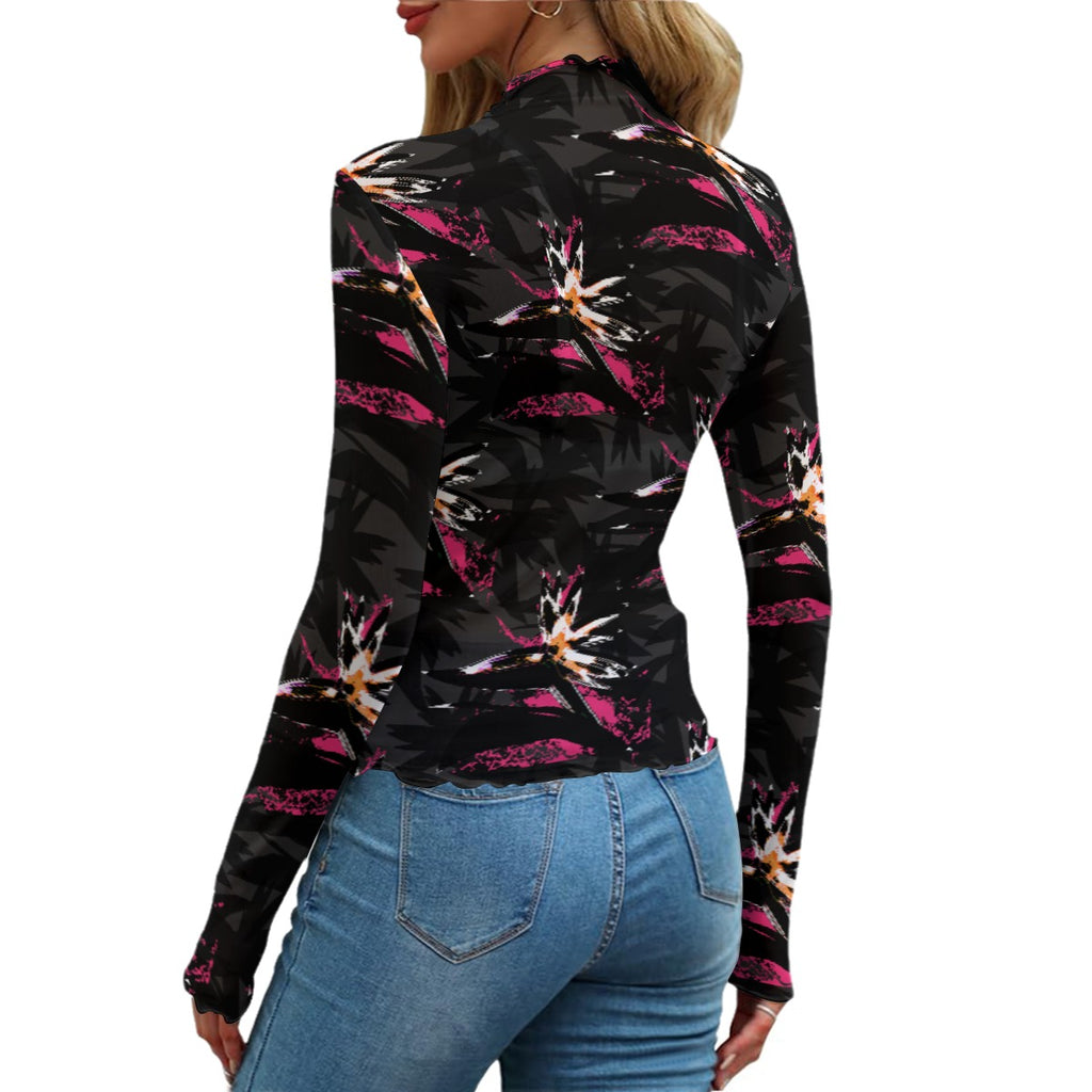 Bird Of Paradise All-Over Print Women's Mesh T-shirt