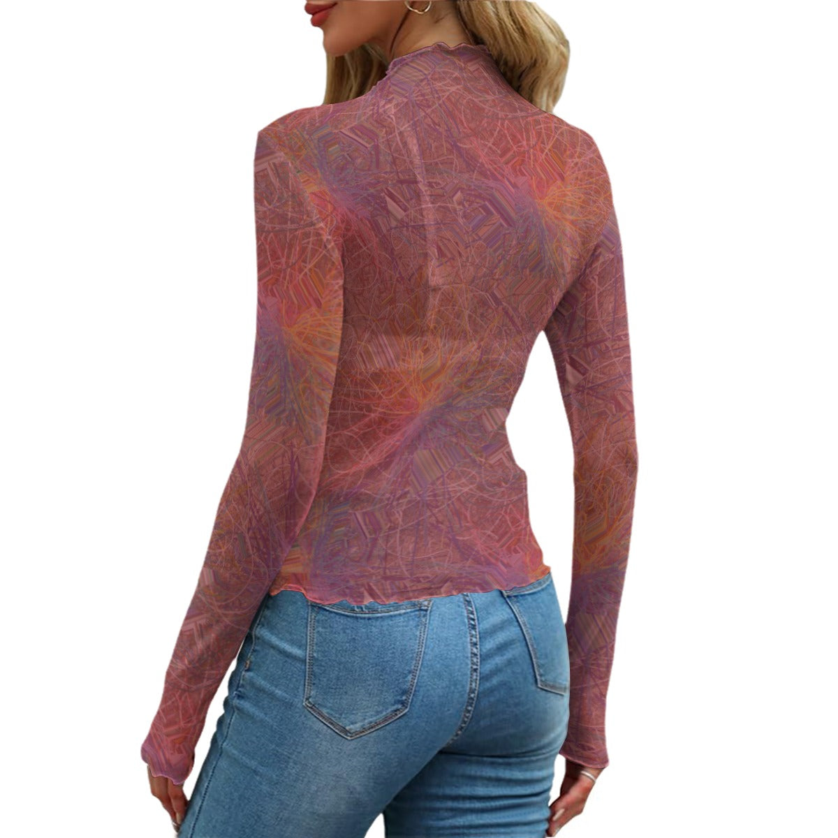 FSATS All-Over Print Women's Mesh T-shirt