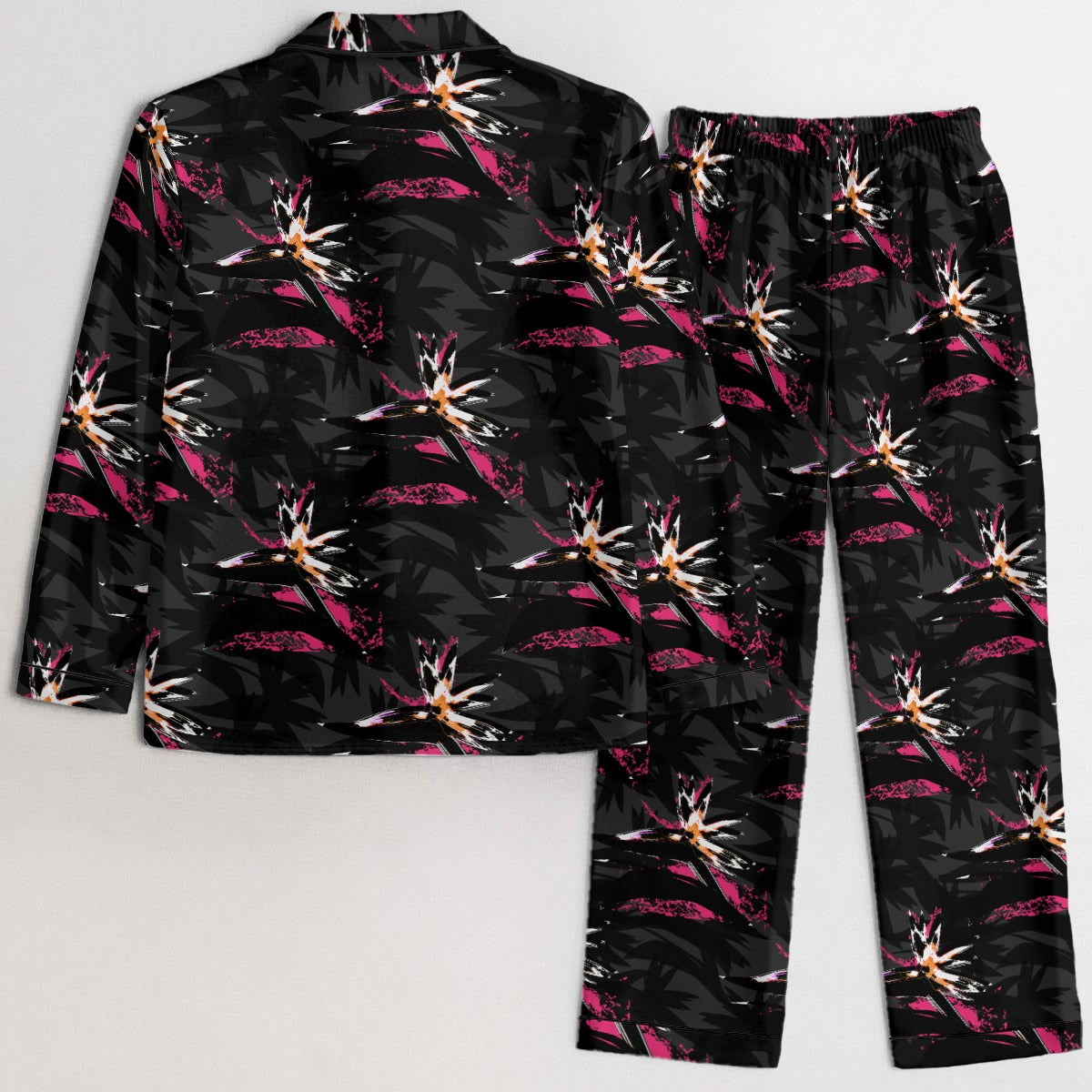 Bird Of Paradise All-Over Print Women's Satin Pajama Set